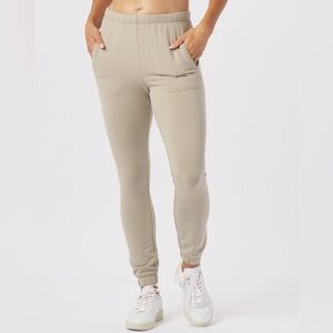 Glyder NWT Women's Size XL Everyday Jogger Sweatpants Linen Tan Highrise Pockets